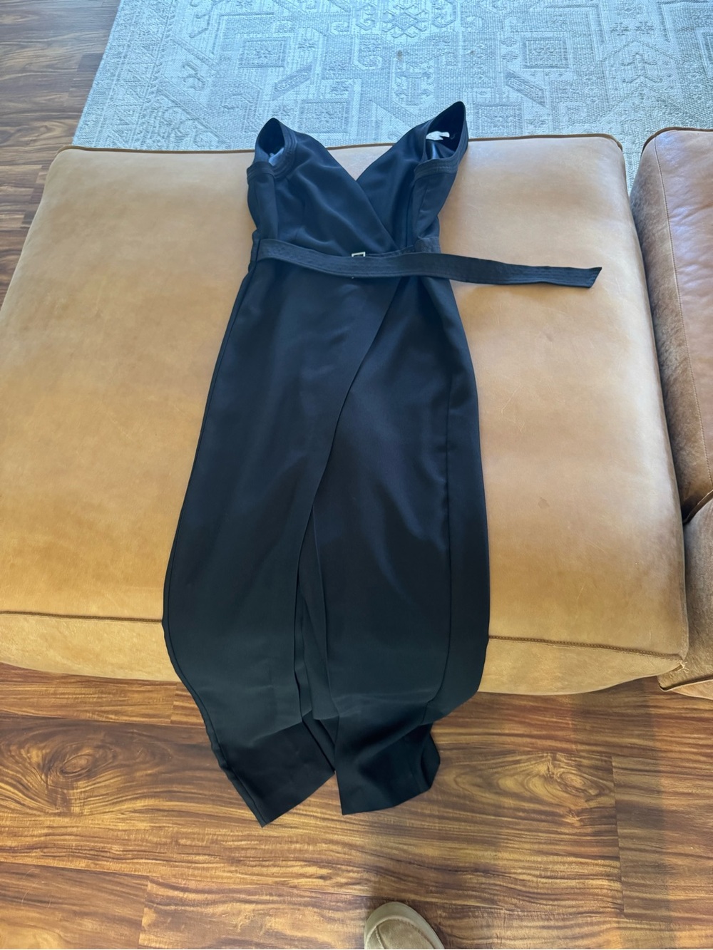 Classic Black Wrap-Style Women’s jumpsuit